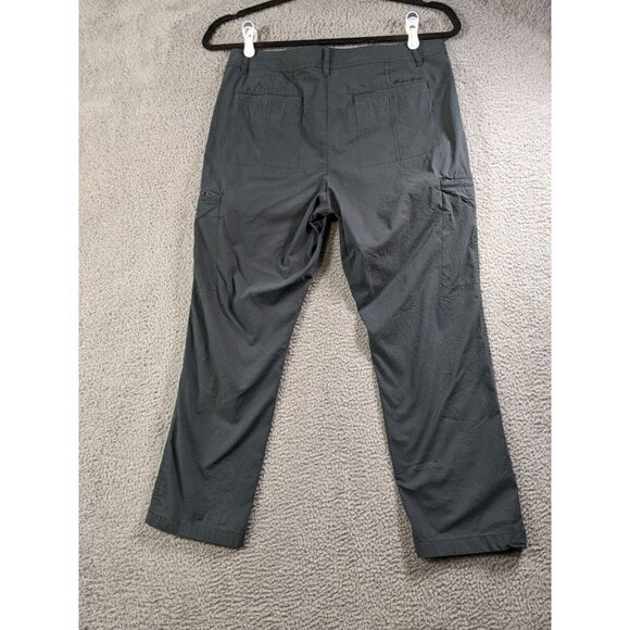 Eddie Bauer First Ascent Pants Womens 12 Cargo Cotton Nylon Stretch Bluish Gray - Picture 2 of 16